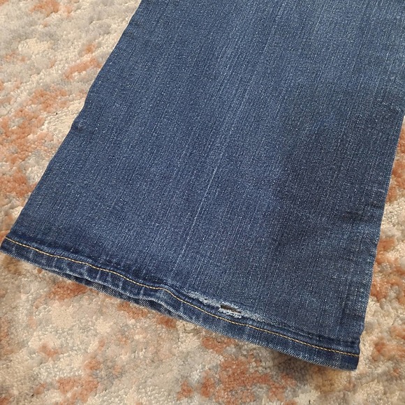 Paige Canyon Boot Light Wash Jeans Slight Flare - Size 28 - Picture 4 of 12